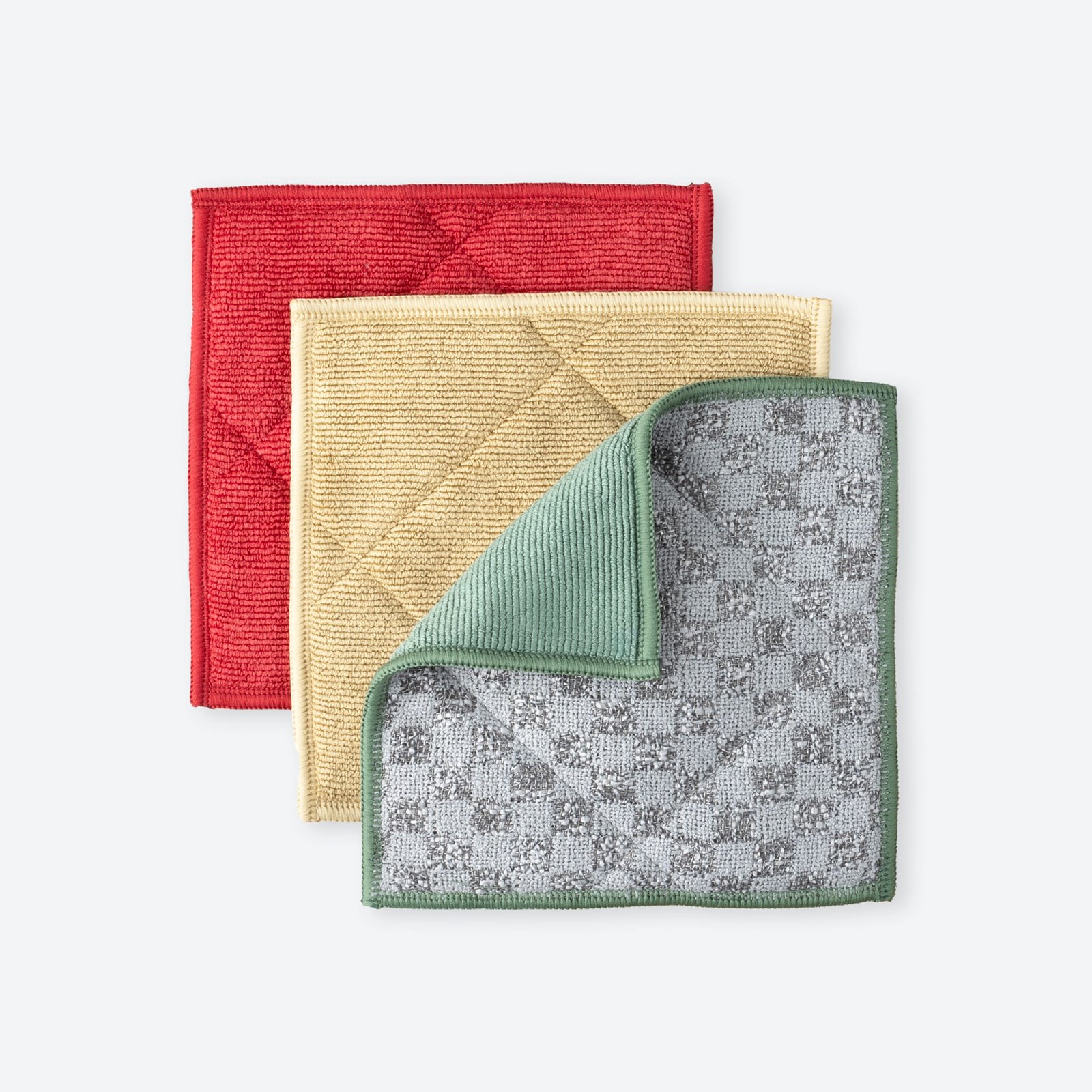 E32805 Polsterēts skrājaudums 16x16 cm - sarkans,bēšs,zaļš