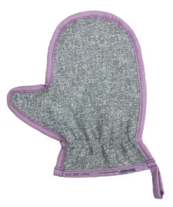 Veggie & Fruit Scrub Mitt RC, graphite w/avocado trim
