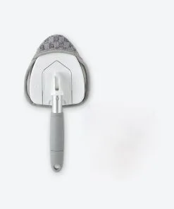 Tub and Tile Cleaning Attachment with Microfiber Pad and Multi-Use Handle