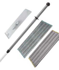 Suur mopikomplekt plaaditud mopiga+ Chenille mopp kuiv- või märgpuhastuseks